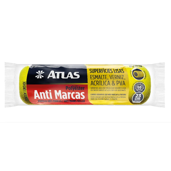 Kit rodillo poliéster anti marcas 9" Atlas