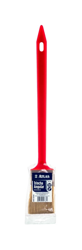 Brocha angular cerdas blancas 2"