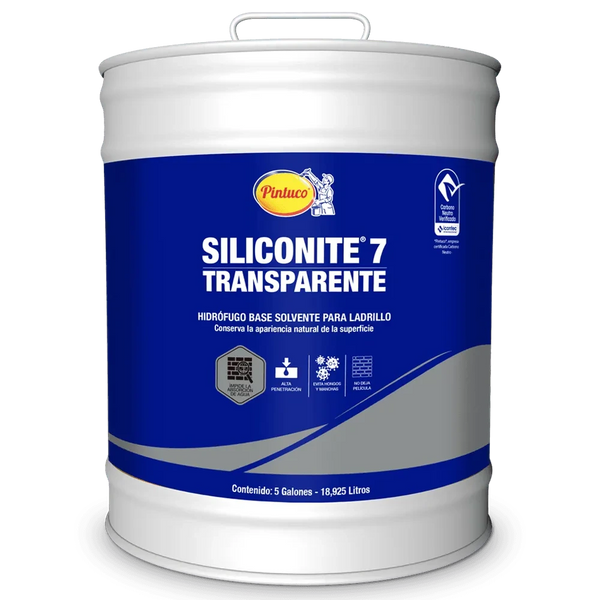 Hidrófugo impermeabilizante siliconite 7 transparente