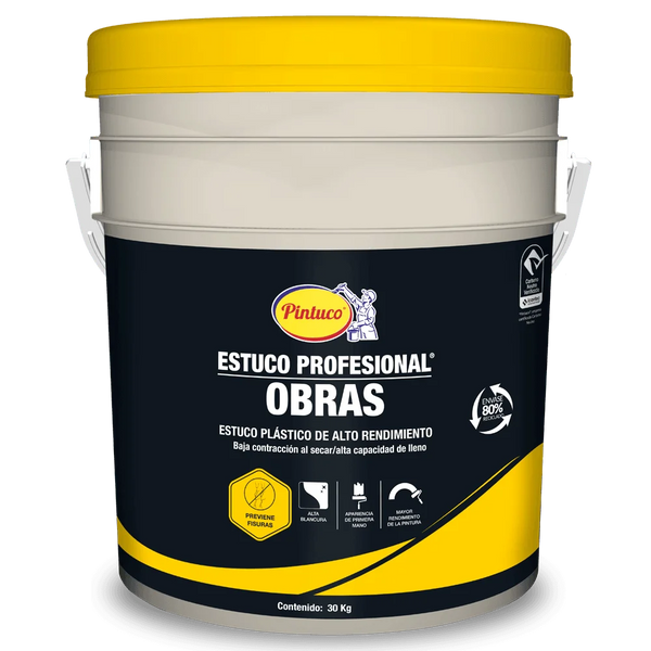 Estuco Profesional Obras Uso Interior 30 Kg