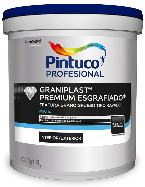 Textura acrílica graniplast premium esgrafiado