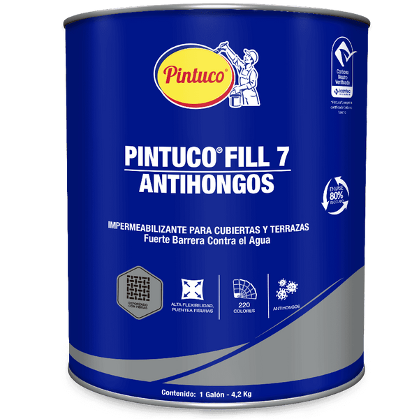 Impermeabilizante pintuco fill 7 antihongos