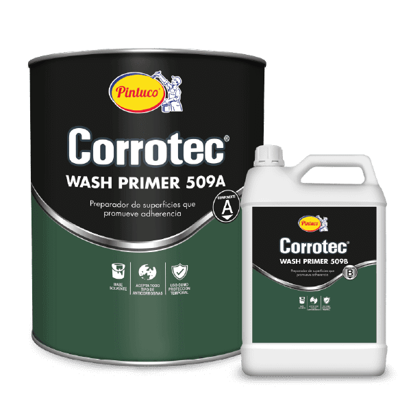 Kit Corrotec Wash Primer Base Solvente 509A / 509B